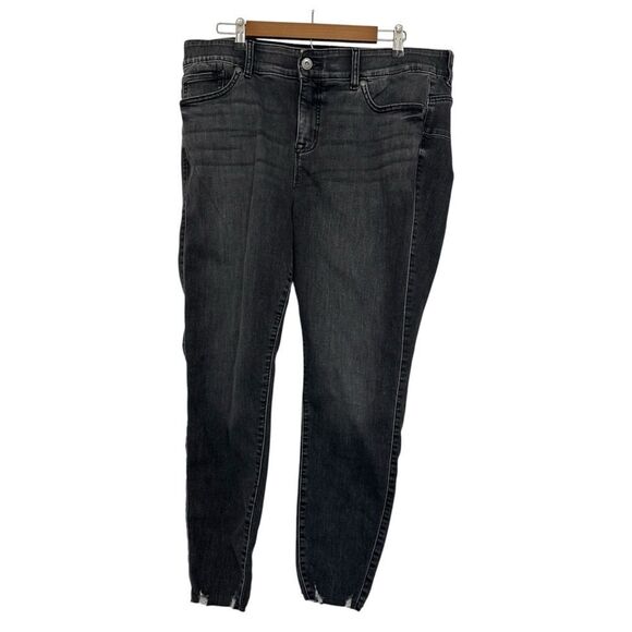 Denim - Torrid Bombshell Skinny Gray Raw Hem Distressed Jeans 20R